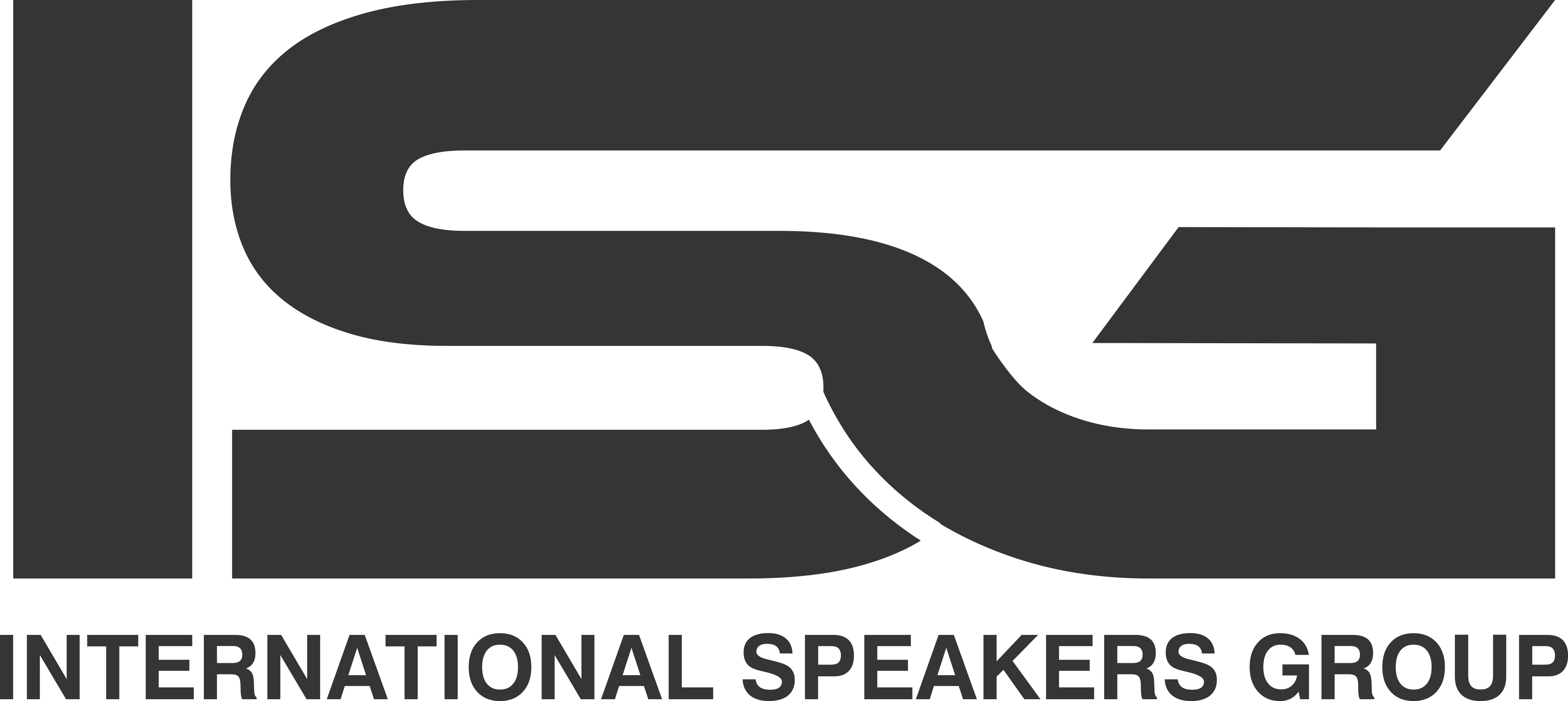 ISG Black on White Logo | International Speakers Group
